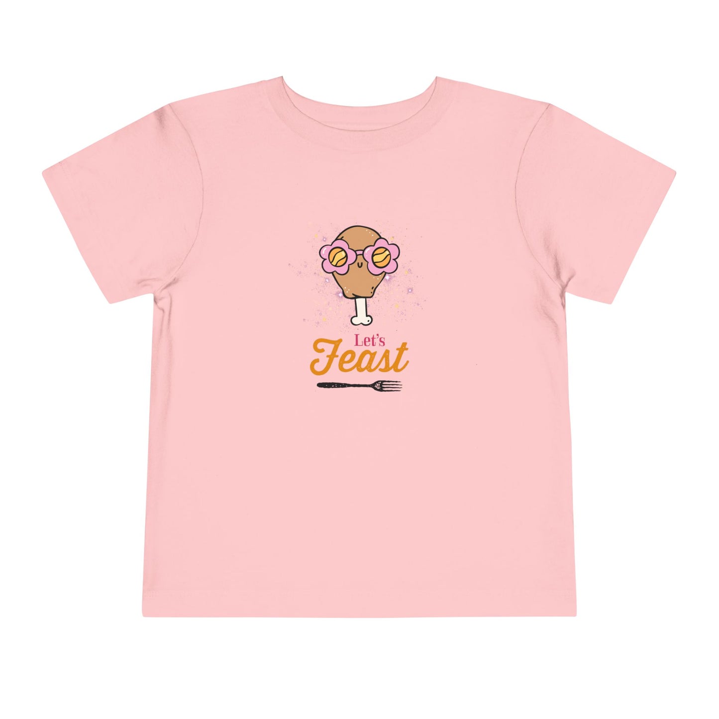 Toddler Tee - "Let's Feast" Thanksgiving Design