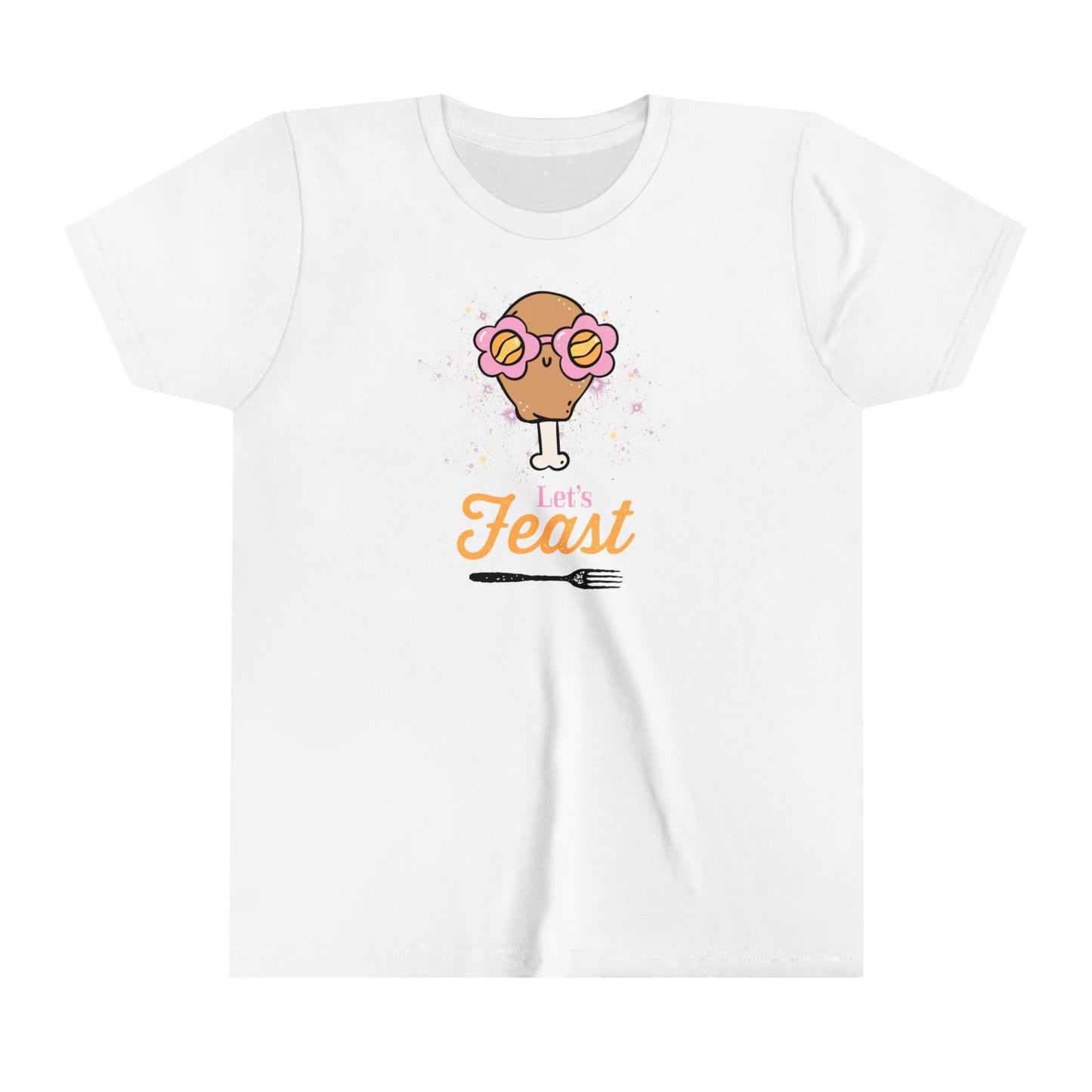 Youth Tee - "Let's Feast" Thanksgiving Design