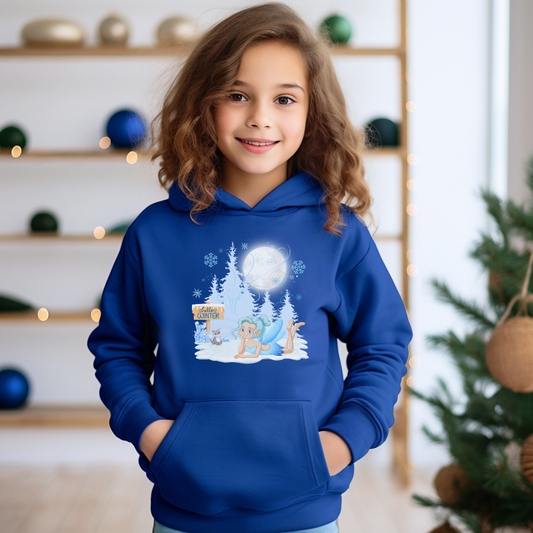 Youth Hoodie - "Hello Winter" Winter Fairy Design