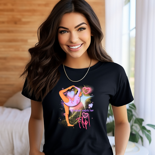 Cosmic Love - "I'd Rather Watch Her Flip!" Adult Unisex Tee