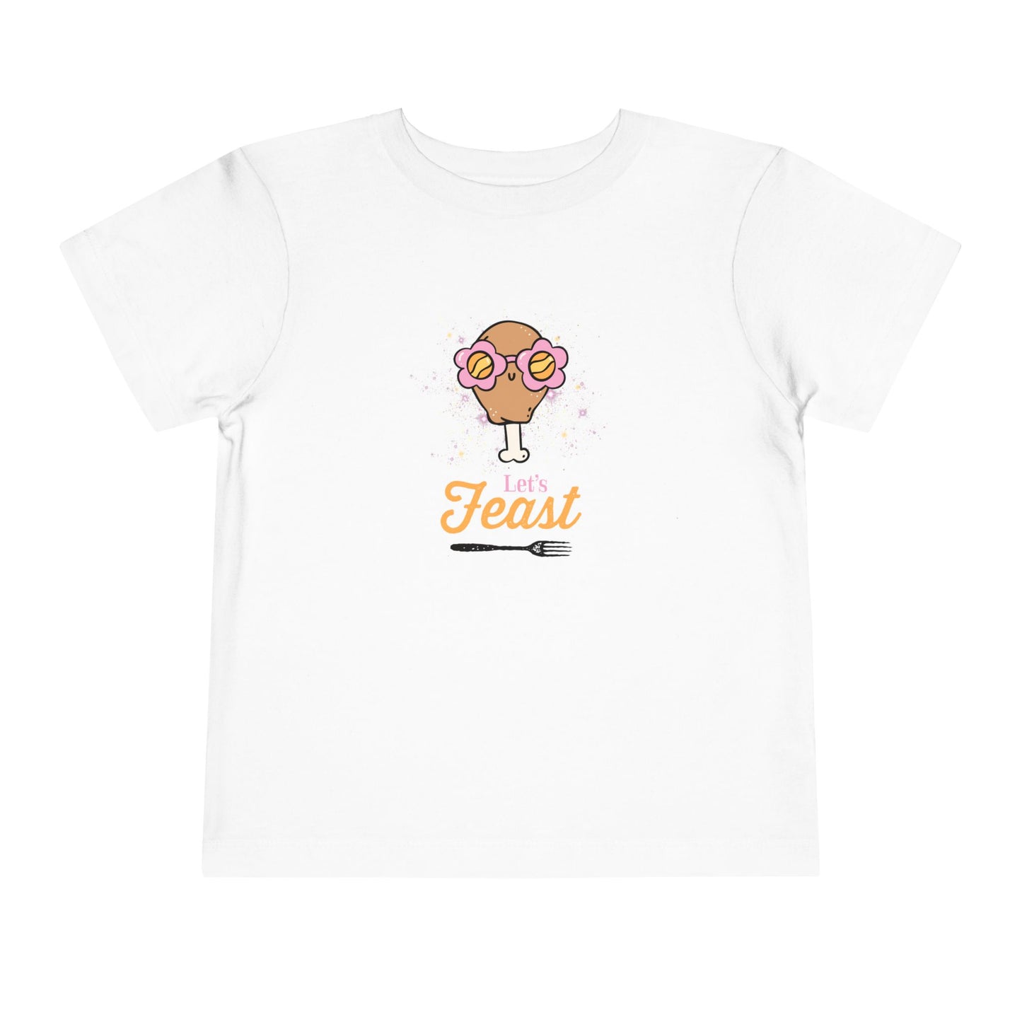 Toddler Tee - "Let's Feast" Thanksgiving Design