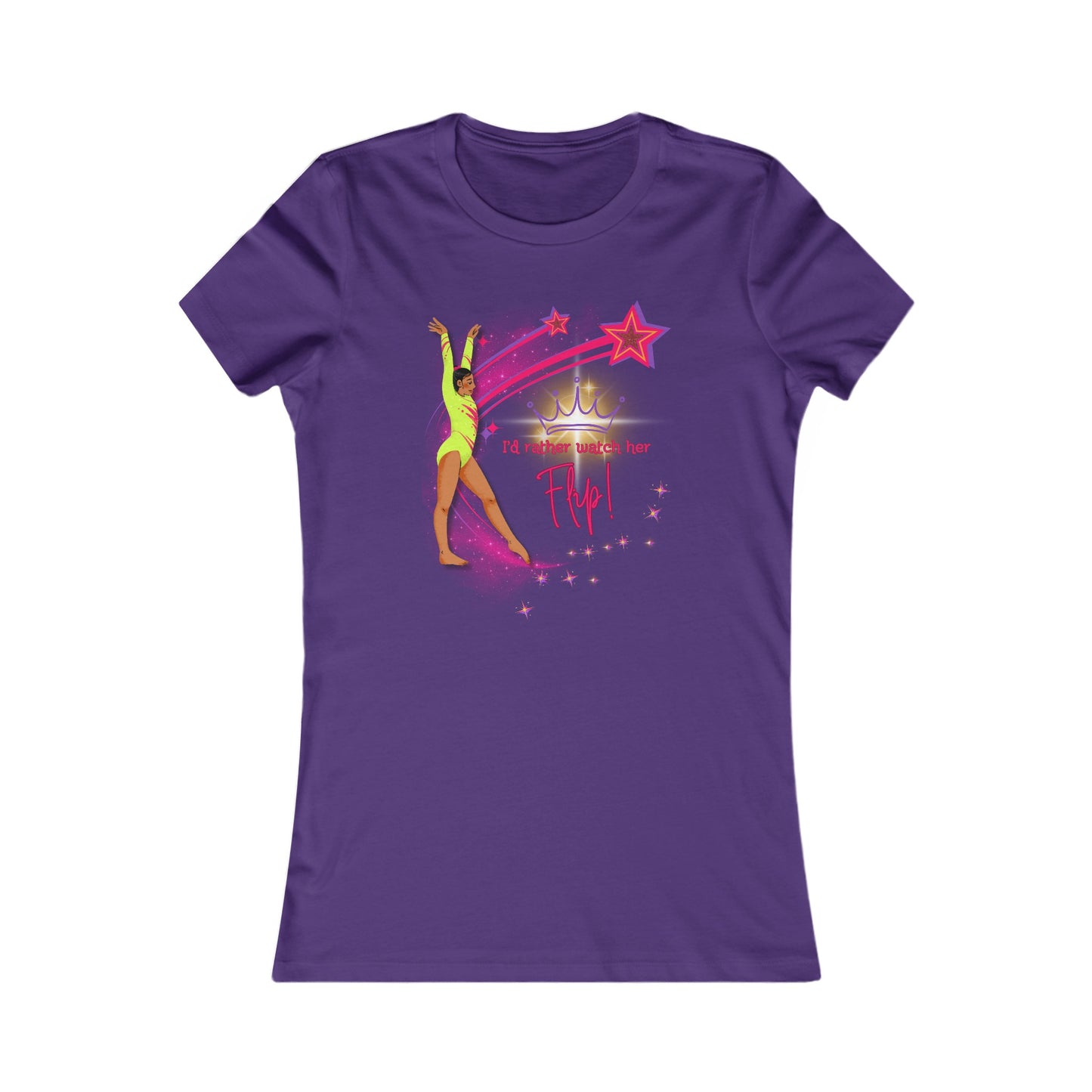 Shooting for the Stars - "I'd Rather Watch Her Flip!" Women's Tee