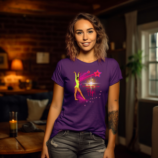 Shooting for the Stars - "I'd Rather Watch Her Flip!" Women's Tee