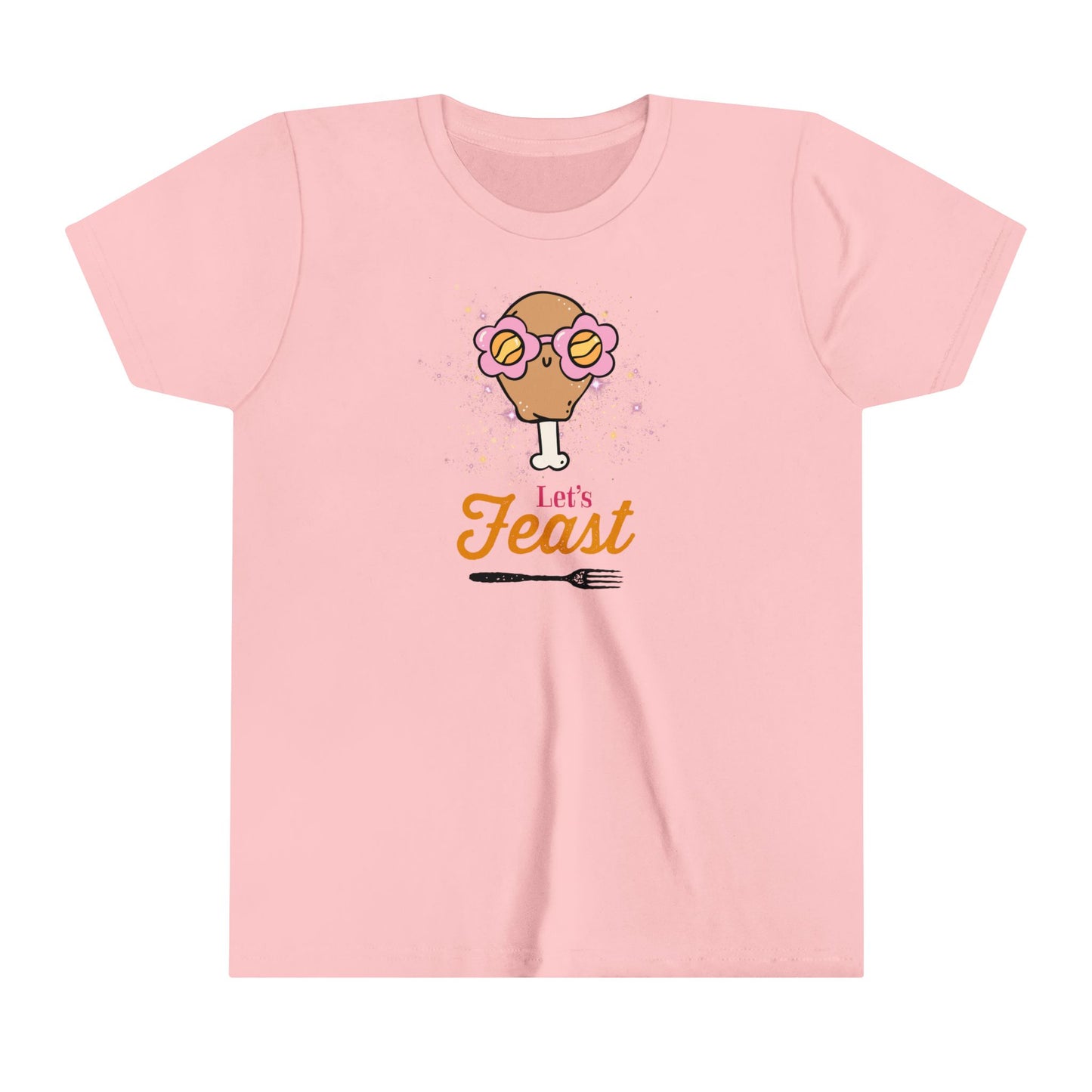 Youth Tee - "Let's Feast" Thanksgiving Design