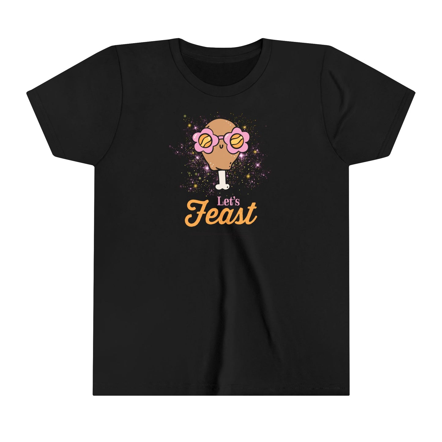 Youth Tee - "Let's Feast" Thanksgiving Design