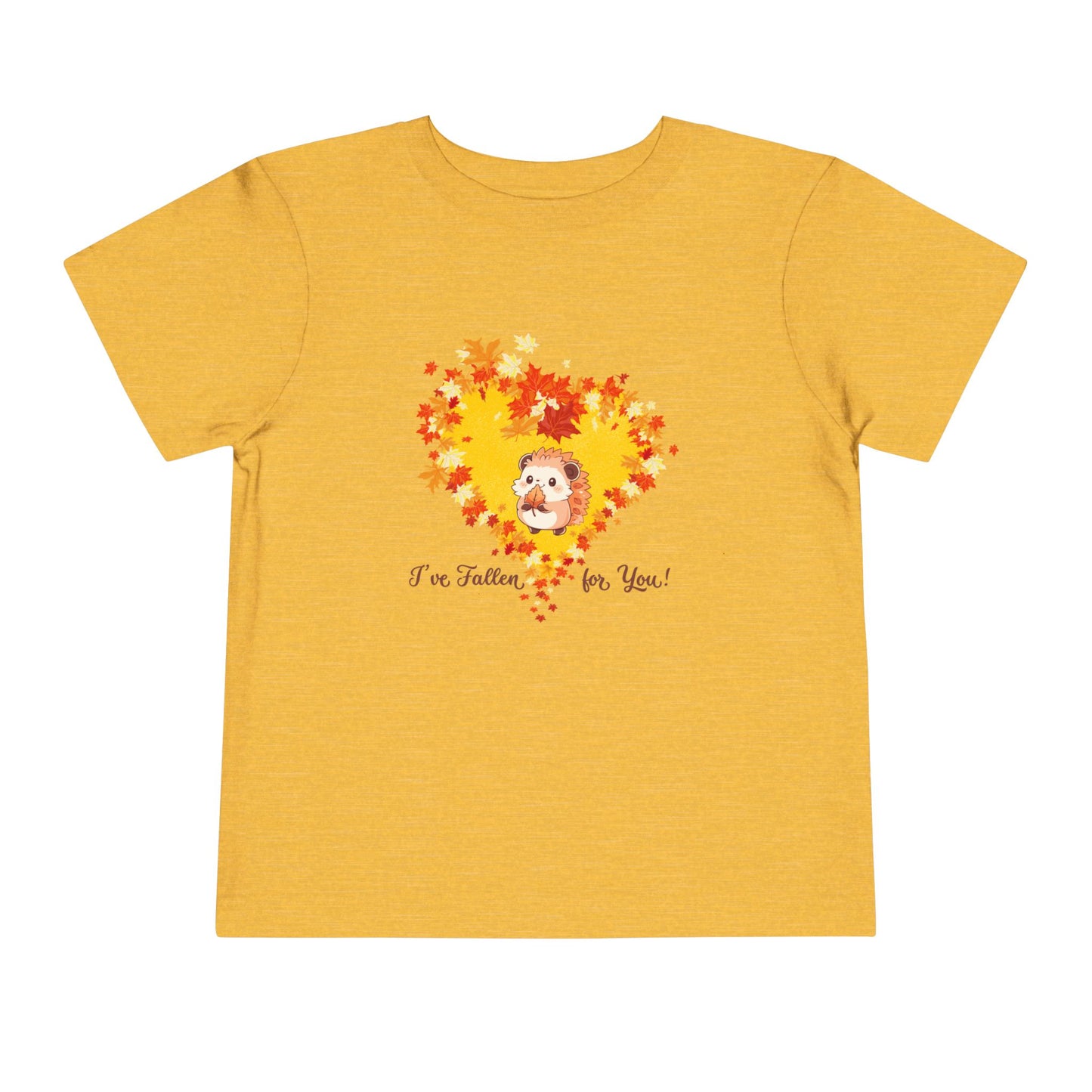 Toddler Tee - "I've Fallen for You" Autumn Leaf Heart Design