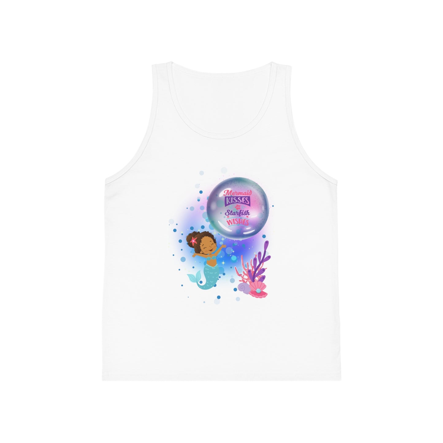 Kids Tank Top - "Mermaid Kisses and Starfish Wishes"