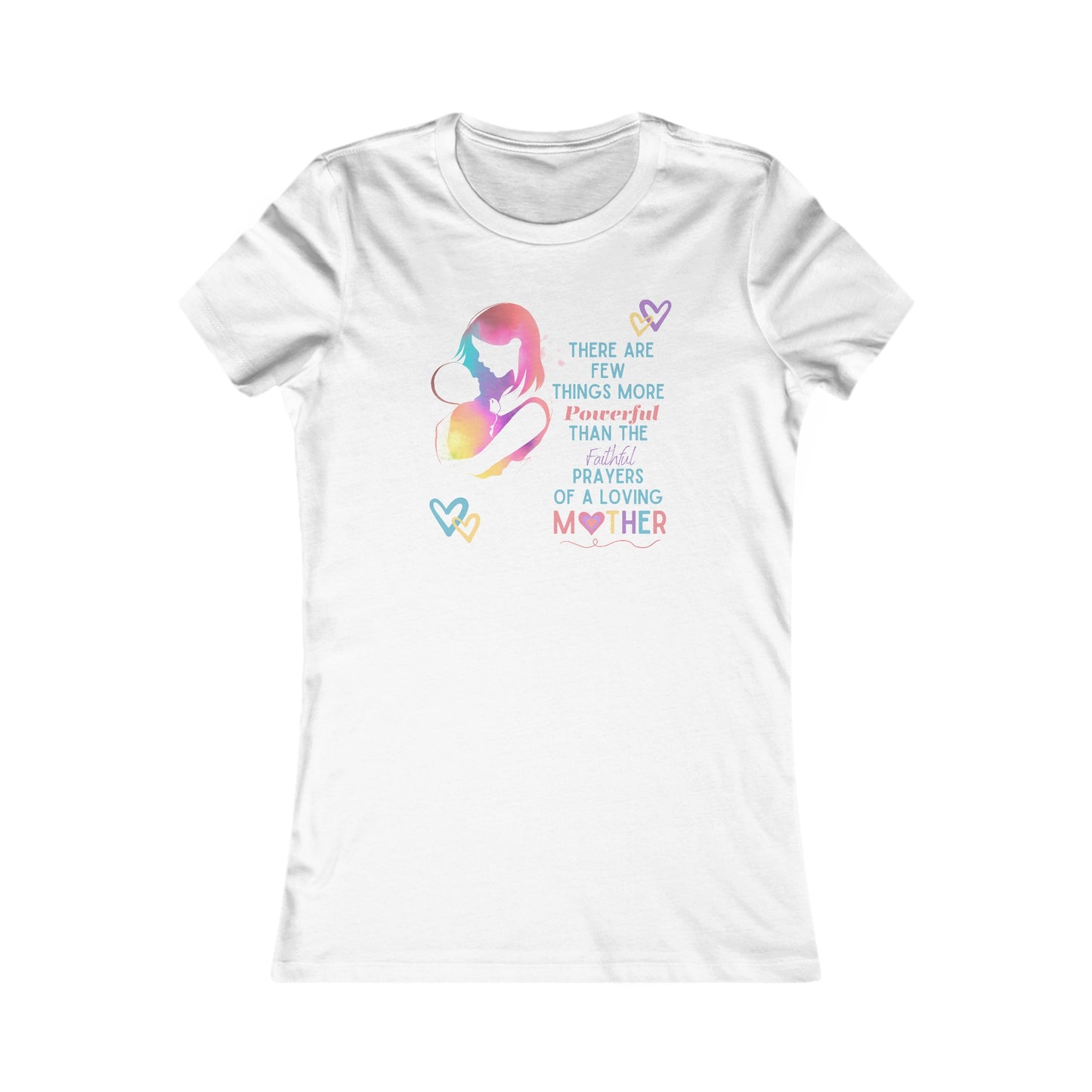 Women's Tee "Faithful Prayers of A Loving Mother" Inspirational Mom Shirt