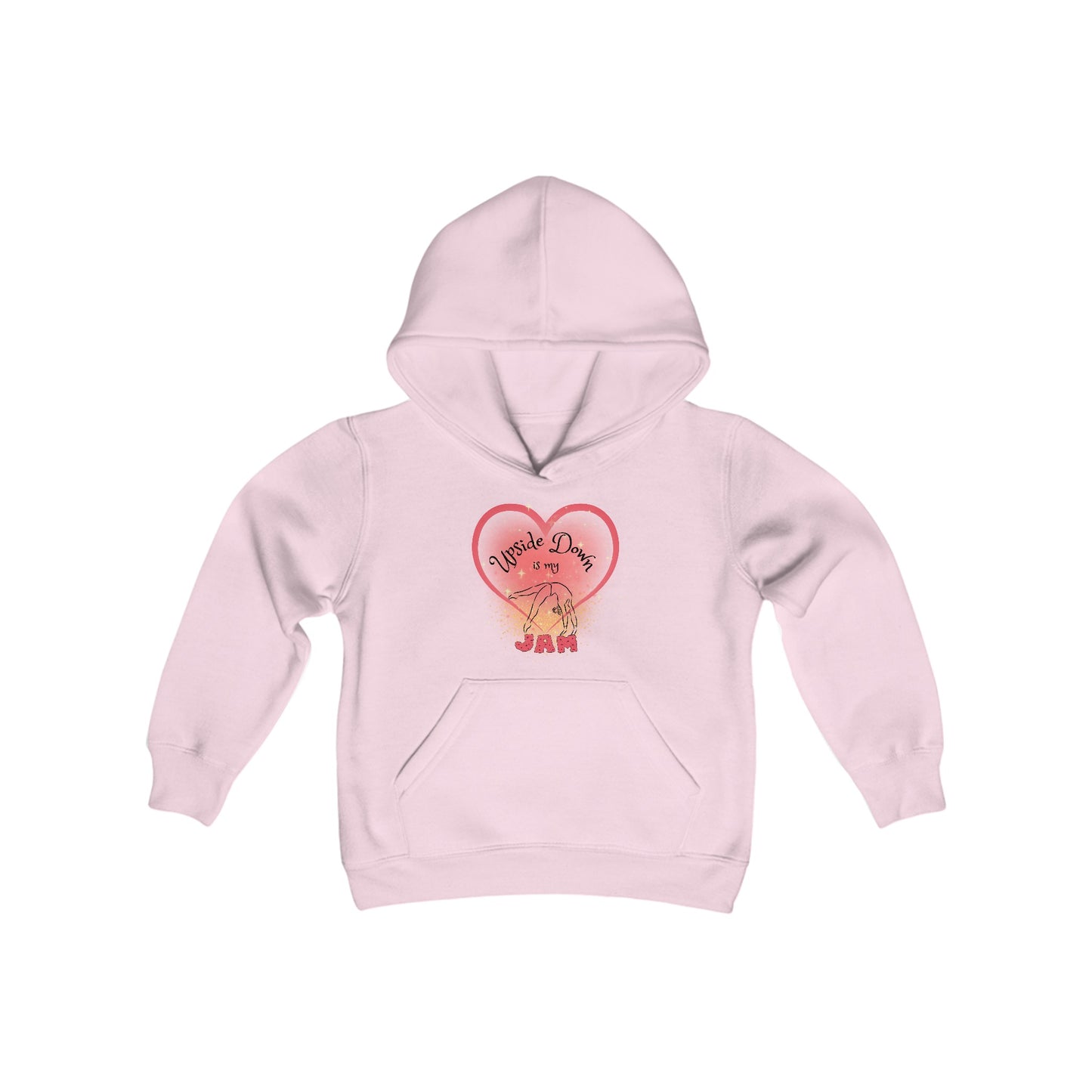 Youth Hoodie - "Upside Down is my Jam" Gymnast Design