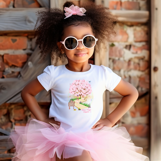 Toddler Tee - "This Way to the Garden" Magical Fairy Design