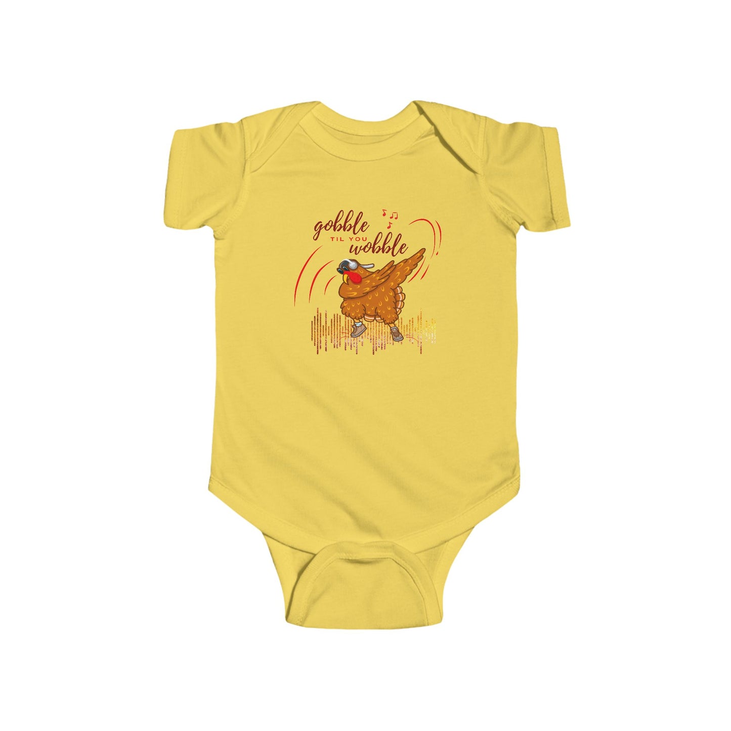 Infant Bodysuit - "Gobble til You Wobble" Thanksgiving Design