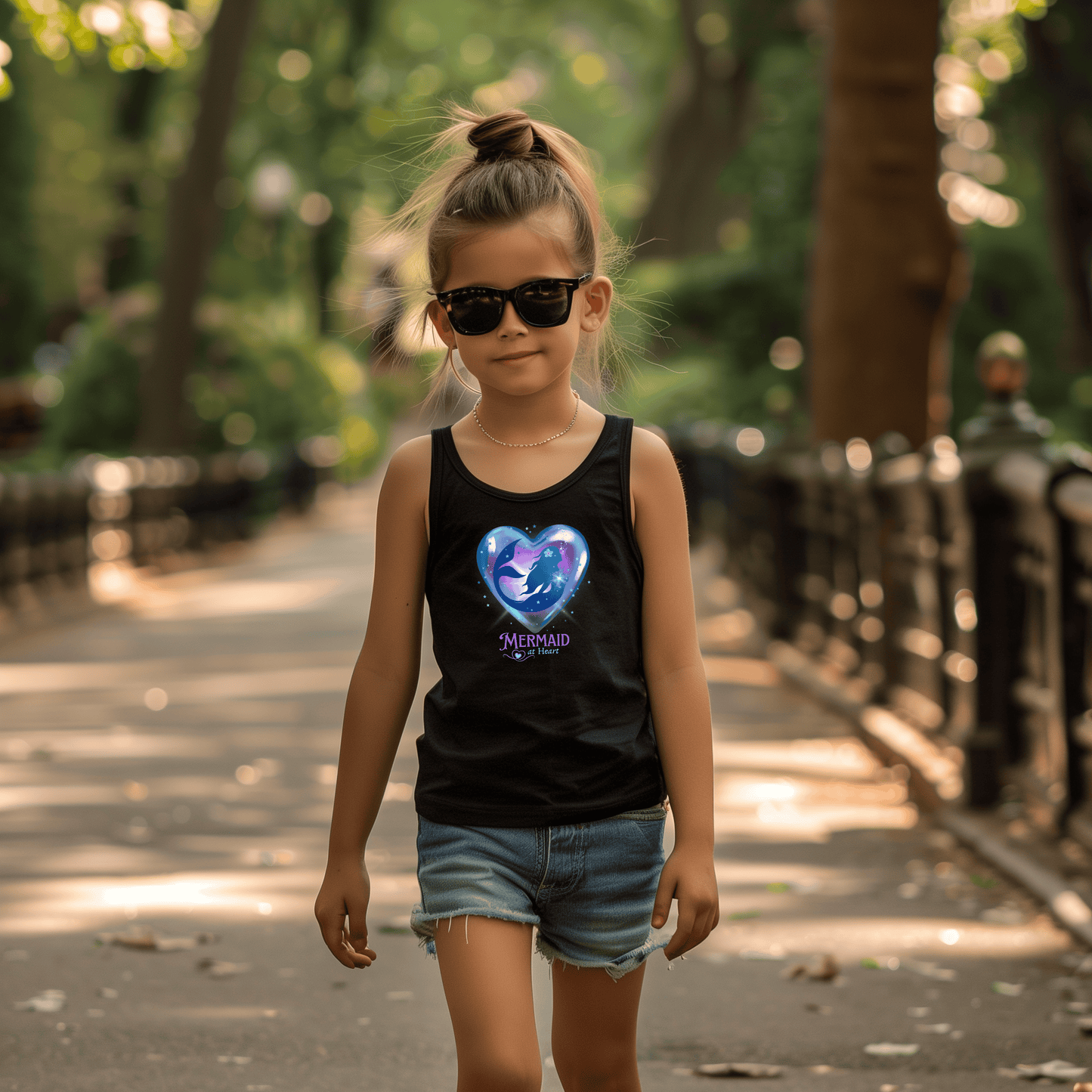 Kids Tank Top - Mermaid at Heart Design